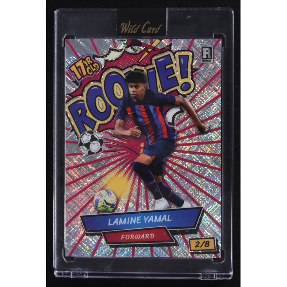 Lamine Yamal 2024 Wild Card 17 Yr Old Rookie! #ACRR-LY5 RC #2/8 at PristineAuction.com