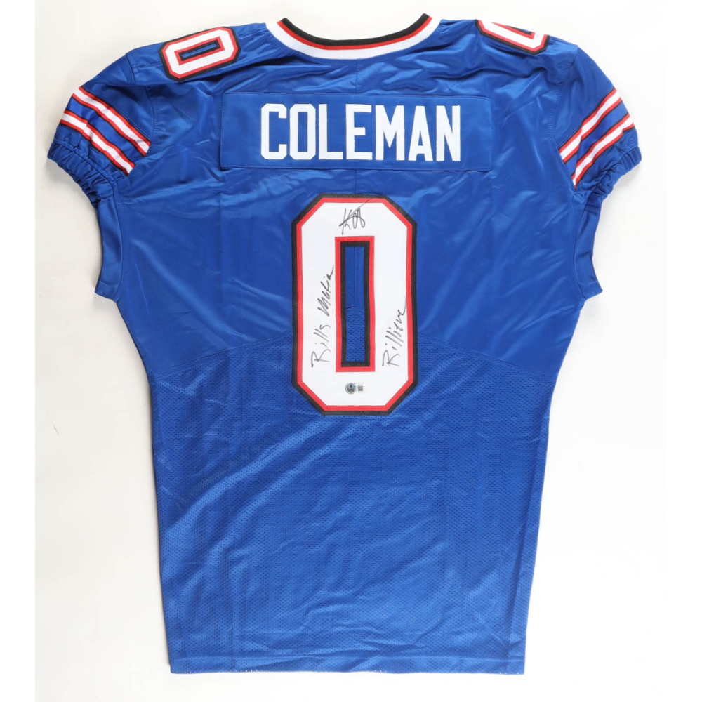Keon Coleman Signed Jersey Inscribed "Bills Mafia" & "Billieve" (Beckett) at PristineAuction.com