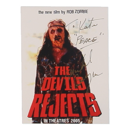 Michael Berryman Signed "The Devils Rejects" 4x5.5 Photo Inscribed "Peace" (Beckett) at PristineAuction.com Michael Berryman Signed "The Devils Rejects" 4x5.5 Photo Inscribed "Peace" (Beckett) at PristineAuction.com