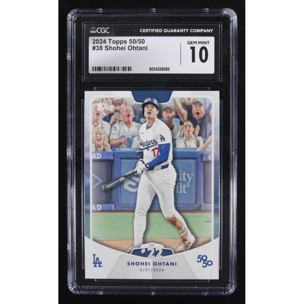 Shohei Ohtani 2024 Topps 50/50 #38 (CGC 10) at PristineAuction.com