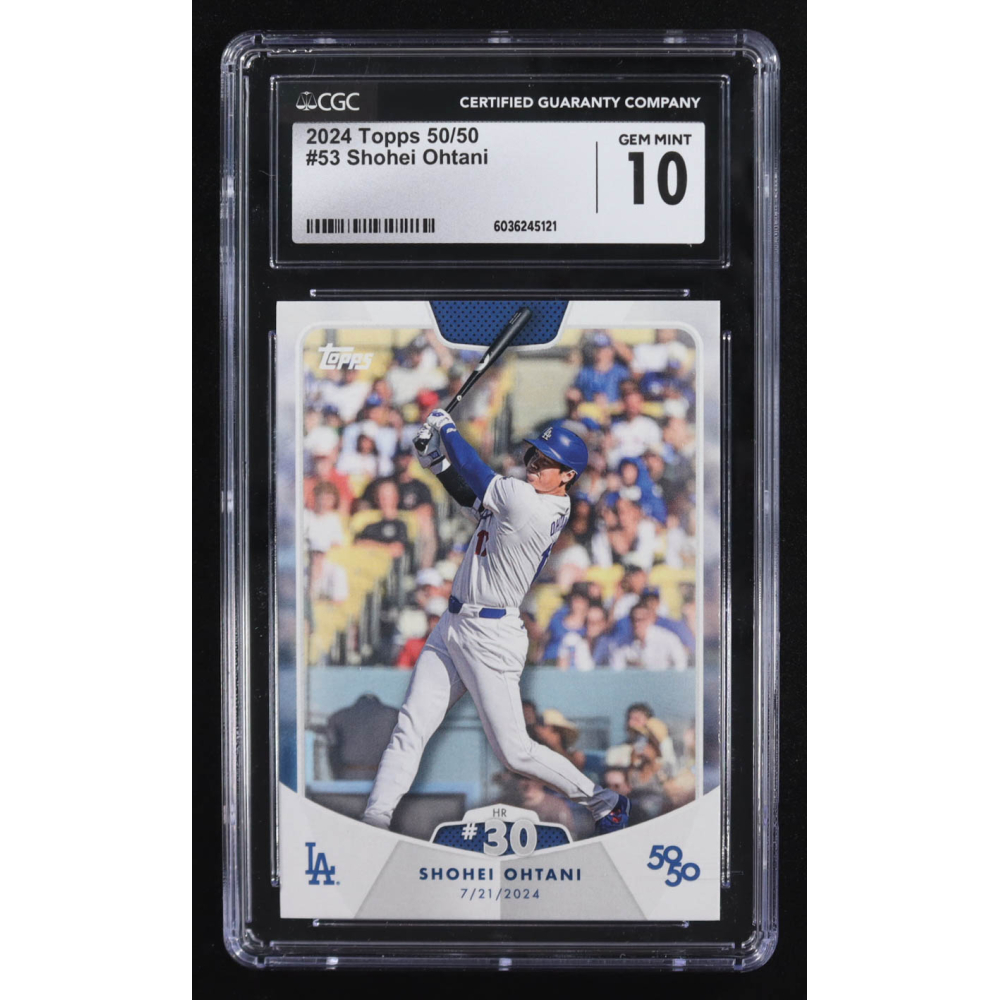 Shohei Ohtani 2024 Topps 50/50 #53 (CGC 10) at PristineAuction.com