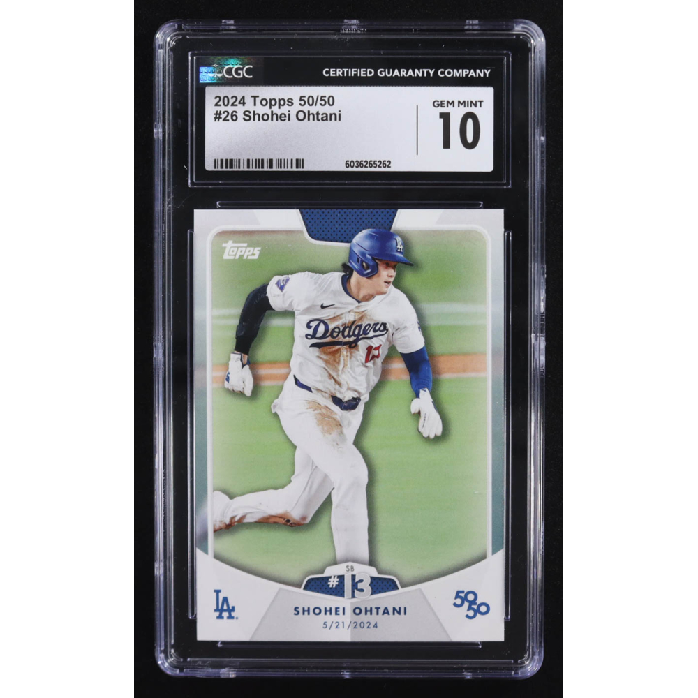 Shohei Ohtani 2024 Topps 50/50 #26 (CGC 10) at PristineAuction.com