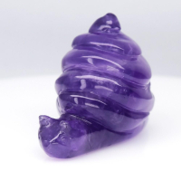 46.08 Carats Natural Amethyst Carving of a Snail at PristineAuction.com
