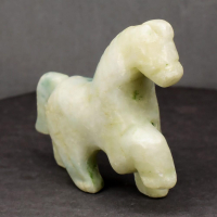 129.00 Carats Natural Jade Horse Carving at PristineAuction.com