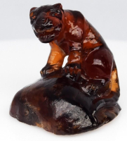 40.78 Carats Natural Orange Garnet Tiger Carving at PristineAuction.com