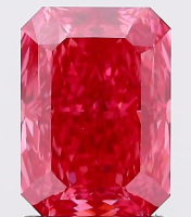 1.57 Carats Lab Grown FANCY VIVID PINK Diamond Loose VVS2 | $3,300 Estimated Retail Value (UGL & IGI Certs) | Radiant Cut at PristineAuction.com