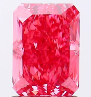 1.40 Carats Lab Grown FANCY VIVID PINK Diamond Loose VVS2 | $2,850 Estimated Retail Value (UGL & IGI Certs) | Radiant Cut at PristineAuction.com