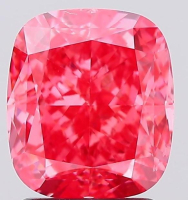 2.51 Carats Lab Grown FANCY VIVID PINK Diamond Loose VS2 | $5,200 Estimated Retail Value (UGL & IGI Certs) | Cushion Cut at PristineAuction.com