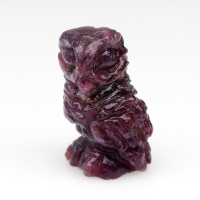 5.70 Carats Natural Ruby Carving of an Owl at PristineAuction.com