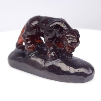 54.97 Carats Natural Garnet Carving of a Tiger at PristineAuction.com