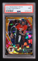 Patrick Mahomes II 2021 Panini Prizm Draft Picks Orange Ice #7 (PSA 9) at PristineAuction.com