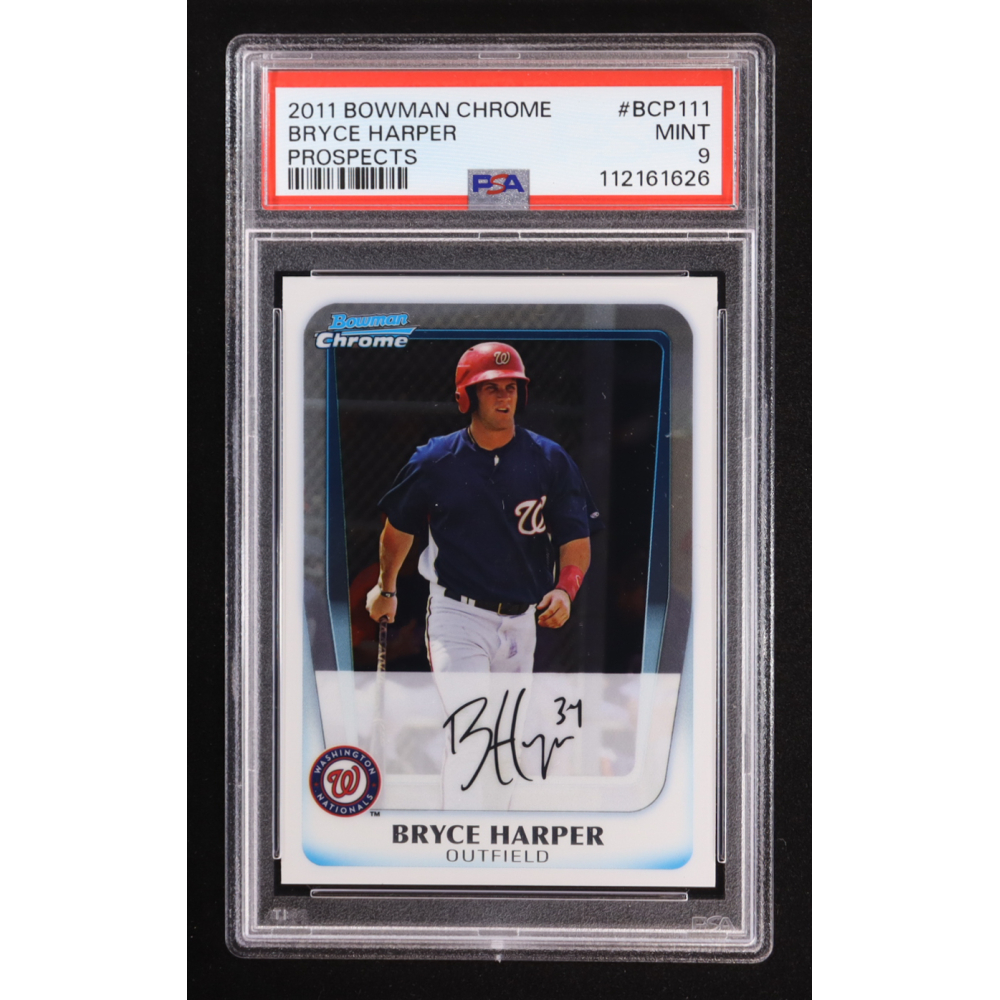 Bryce Harper 2011 Bowman Chrome Prospects Auto #BCP-11 RC (PSA 9) at PristineAuction.com
