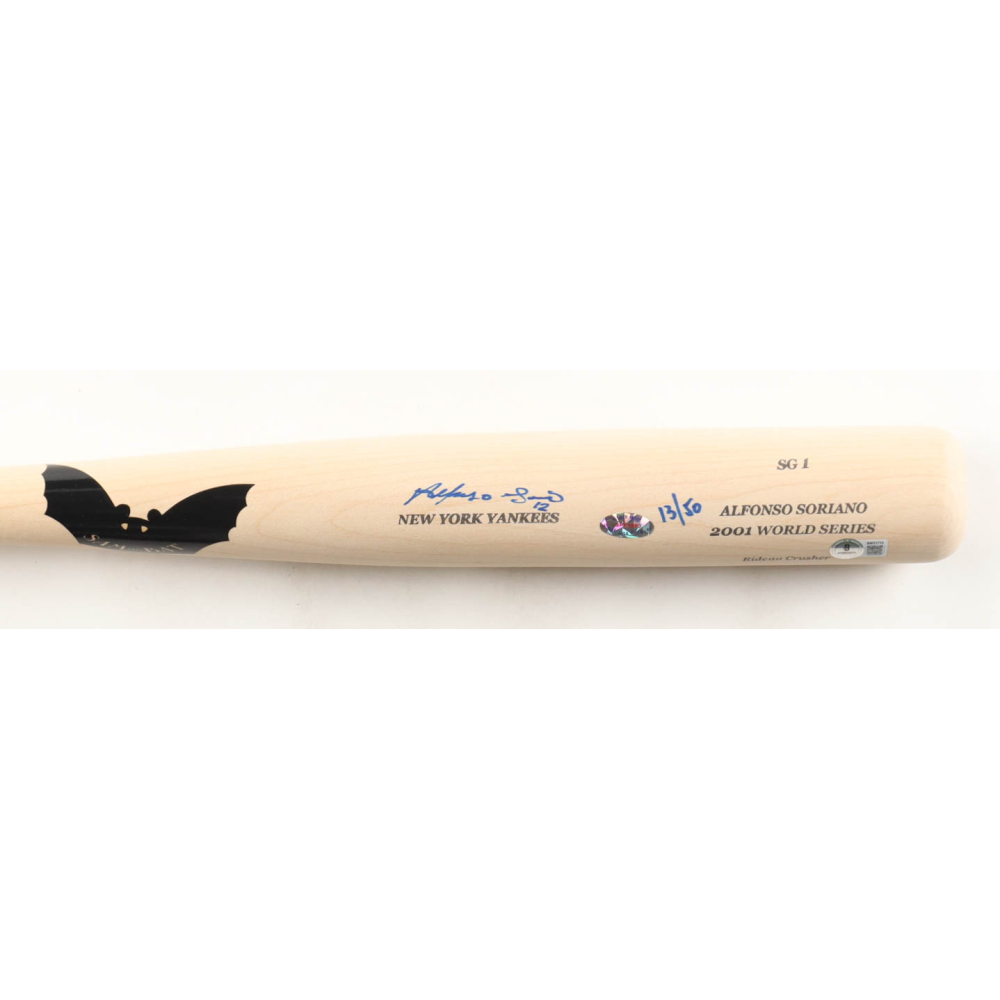 Alfonso Soriano Signed LE Sam Bat 2001 World Series Player Model Baseball Bat (Beckett) at PristineAuction.com