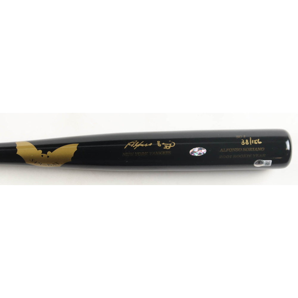 Alfonso Soriano Signed LE Sam Bat 2001 Rookie Year Player Model Baseball Bat (Beckett) at PristineAuction.com