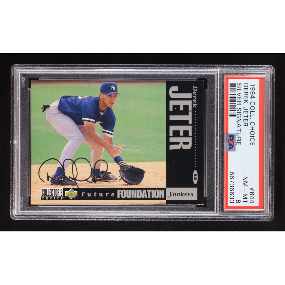 Derek Jeter 1994 Collector's Choice Silver Signature #644 RC (PSA 8) at PristineAuction.com
