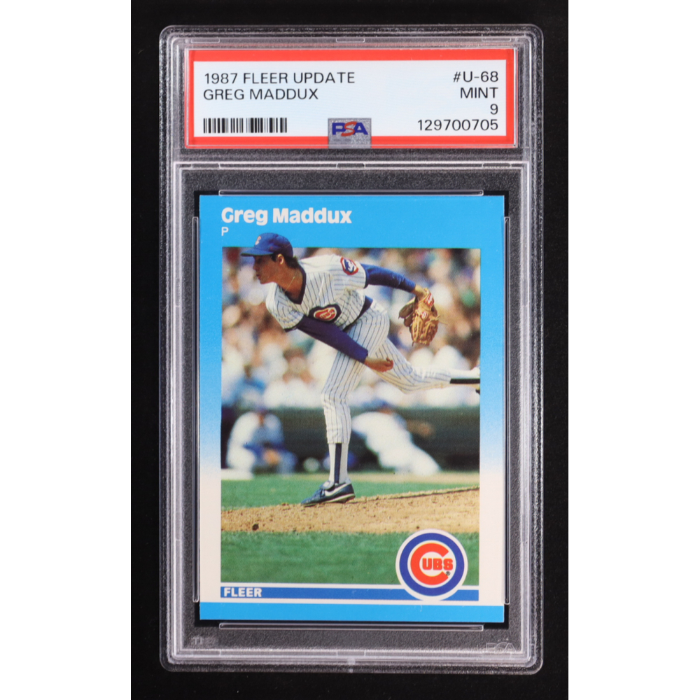 Greg Maddux 1987 Fleer Update #U-68 RC (PSA 9) at PristineAuction.com