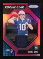 Drake Maye 2024 Panini Prizm Rookie Gear Pink #6 RC at PristineAuction.com