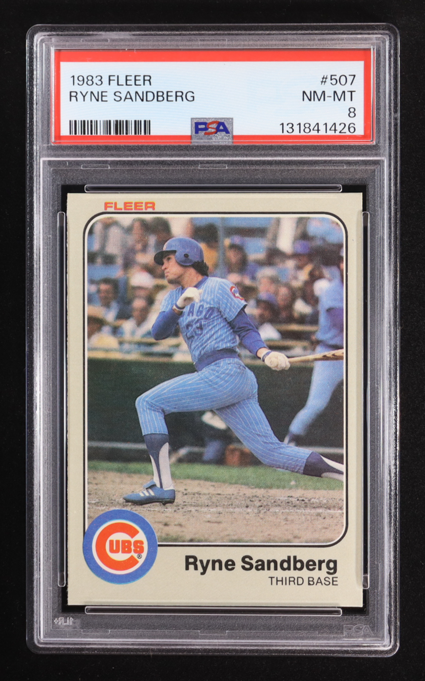 Ryne Sandberg 1983 Fleer #507 RC (PSA 8) at PristineAuction.com Ryne Sandberg 1983 Fleer #507 RC (PSA 8) at PristineAuction.com
