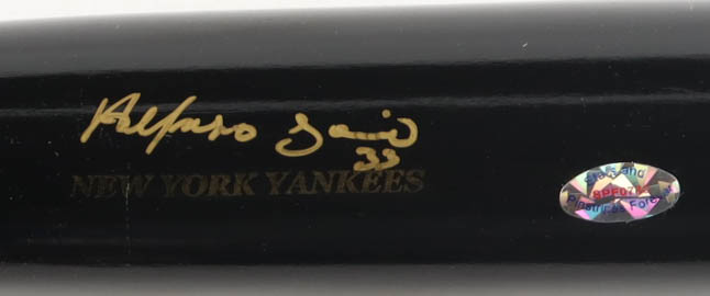 Alfonso Soriano Signed LE Sam Bat 2001 Rookie Year Player Model Baseball Bat (Beckett) at PristineAuction.com Alfonso Soriano Signed LE Sam Bat 2001 Rookie Year Player Model Baseball Bat (Beckett) at PristineAuction.com