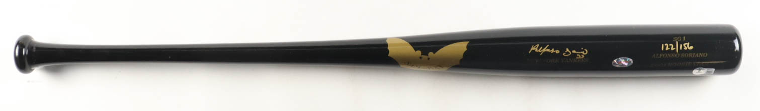Alfonso Soriano Signed LE Sam Bat 2001 Rookie Year Player Model Baseball Bat (Beckett) at PristineAuction.com Alfonso Soriano Signed LE Sam Bat 2001 Rookie Year Player Model Baseball Bat (Beckett) at PristineAuction.com