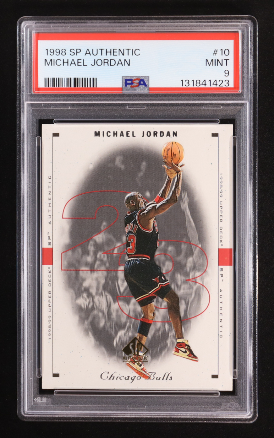 Michael Jordan 1999 Upper Deck SP Authentic #10 (PSA 9) at PristineAuction.com Michael Jordan 1999 Upper Deck SP Authentic #10 (PSA 9) at PristineAuction.com