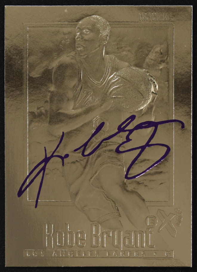 Kobe Bryant 1996-97 Skybox EX-2000 Purple Signature 23Kt Gold RC at PristineAuction.com Kobe Bryant 1996-97 Skybox EX-2000 Purple Signature 23Kt Gold RC at PristineAuction.com