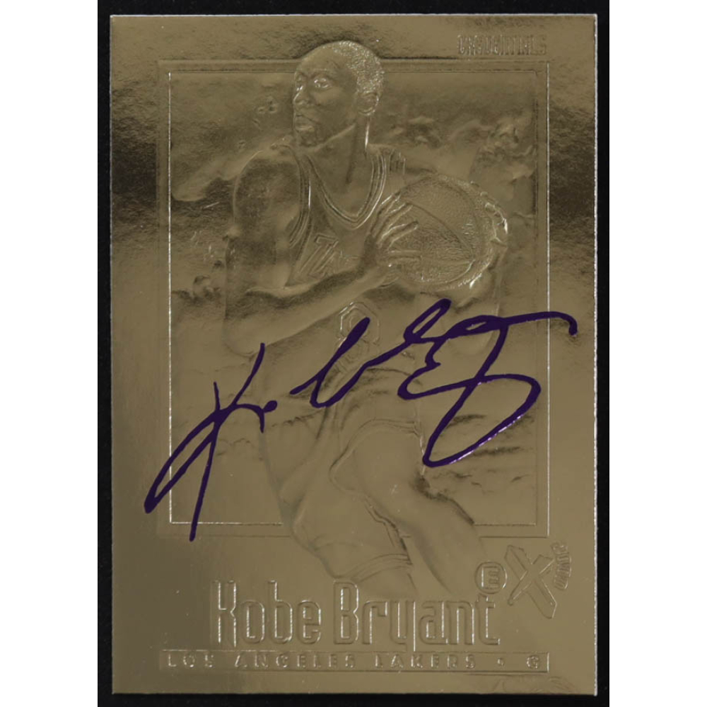 Kobe Bryant 1996-97 Skybox EX-2000 Purple Signature 23Kt Gold RC at PristineAuction.com