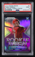 Chris Owings 2014 Panini Prizm Rookie Reign Prizms Purple #5 #77/99 RC (PSA 9) at PristineAuction.com