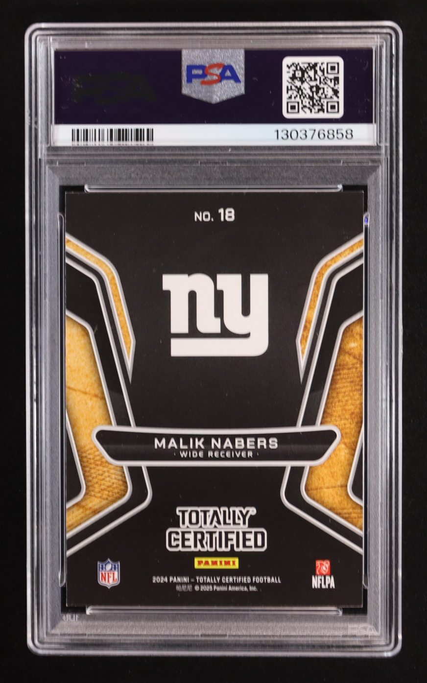 Malik Nabers 2024 Panini Totally Certified Gold Team #18 RC (PSA 10) at PristineAuction.com Malik Nabers 2024 Panini Totally Certified Gold Team #18 RC (PSA 10) at PristineAuction.com