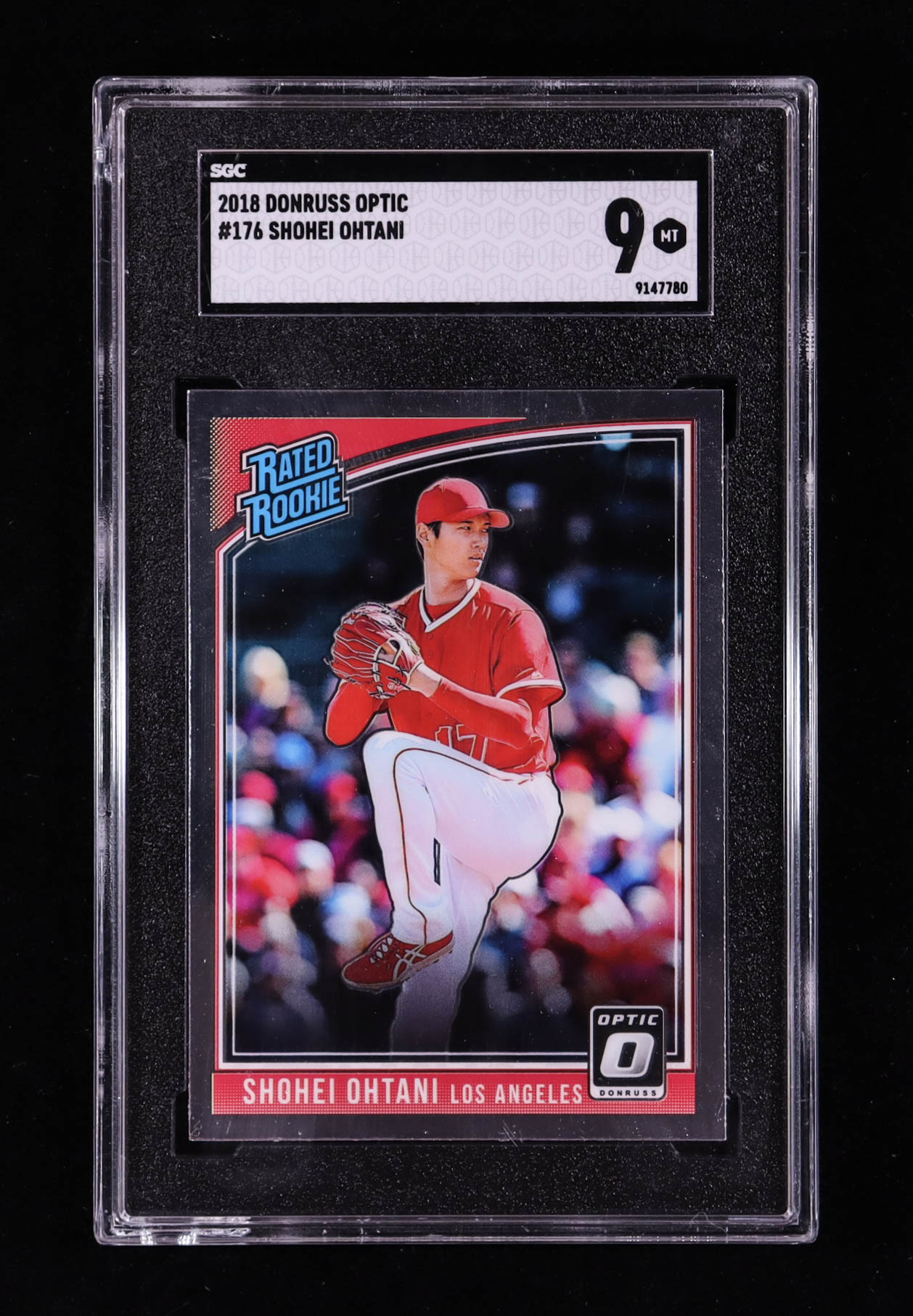 Shohei Ohtani 2018 Donruss Optic #176 RR RC (SGC 10) at PristineAuction.com Shohei Ohtani 2018 Donruss Optic #176 RR RC (SGC 10) at PristineAuction.com