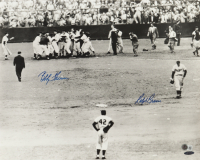 Bobby Thomson & Ralph Branca Signed "Shot Heard Around The World" 16x20 Photo (Beckett) at PristineAuction.com