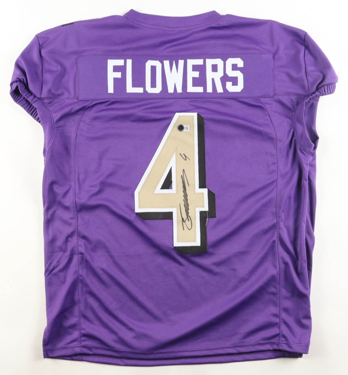 Zay Flowers Signed Jersey (Beckett) at PristineAuction.com Zay Flowers Signed Jersey (Beckett) at PristineAuction.com