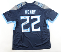 Derrick Henry Signed Titans Nike Authentic Jersey Inscribed "Get Off Me" (Beckett) at PristineAuction.com