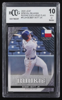 Bobby Witt Jr. 2020 Leaf Special Release Rookie Exclusive Flag Edition #FL04 RC (BCCG 10) at PristineAuction.com