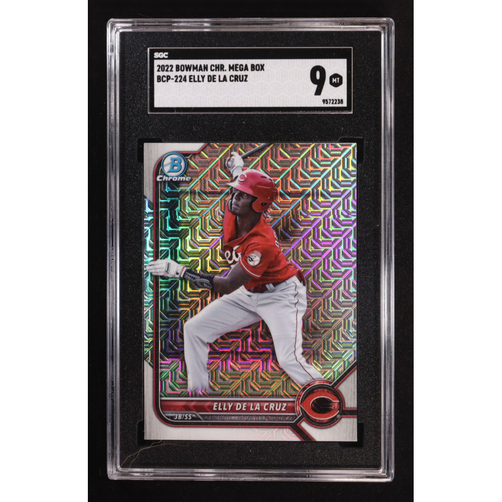 Elly De La Cruz 2022 Bowman Chrome Mega Box Prospects #BCP-224 RC (SGC 9) at PristineAuction.com