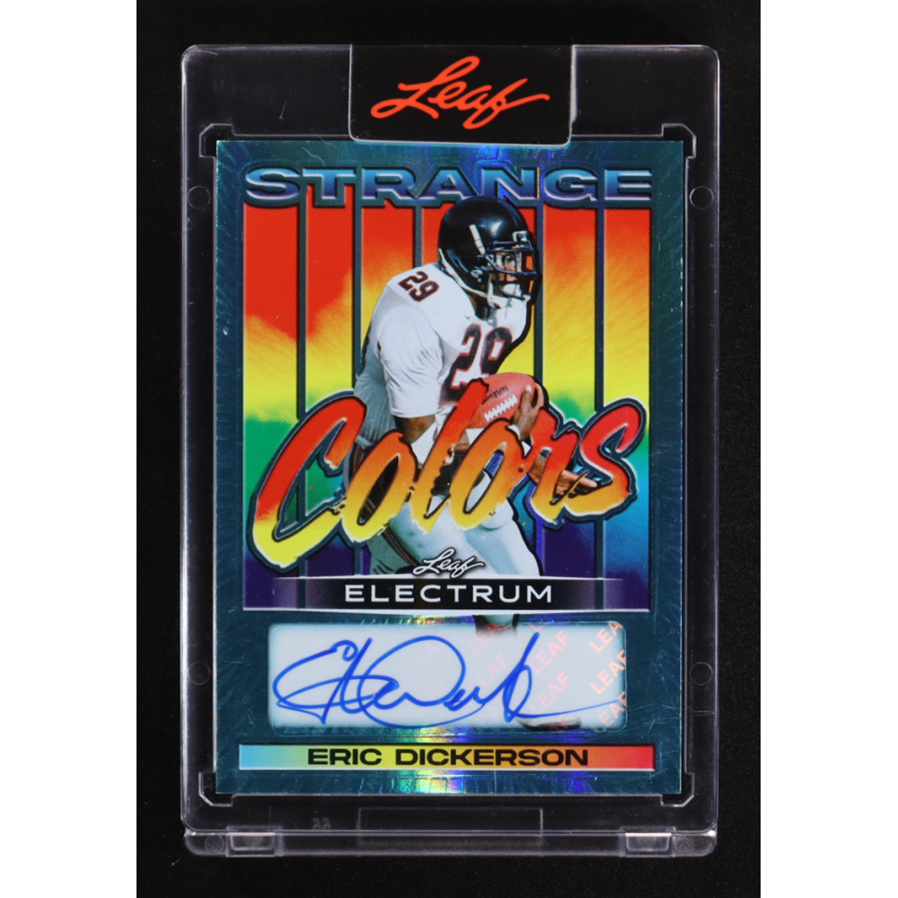 Eric Dickerson 2025 Leaf Electrum Strange Colors Auto #SC-ED1 #1/6 at PristineAuction.com