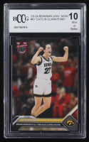 Caitlin Clark 2023-24 Bowman University Now #61 RC (BCCG 10) at PristineAuction.com