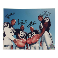 Raiders 8x10 Photo Signed By (4) with Desmond Howard, Tim Brown, Rickey Dudley & James Jett (AIV) at PristineAuction.com