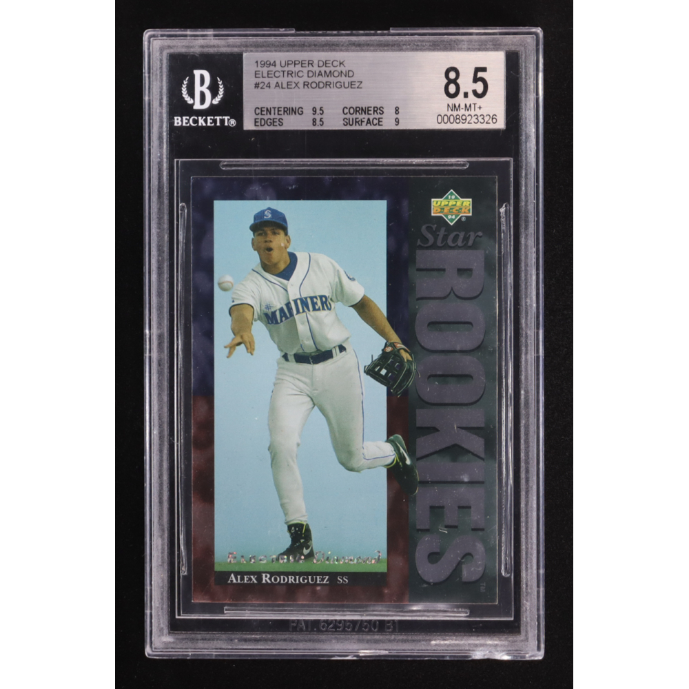 Alex Rodriguez 1994 Upper Deck Electric Diamond Star Rookies #24 RC (BGS 8.5) at PristineAuction.com