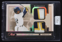 Jesus Made 2025 Panini Three and Two Prospect Dual Jerseys Holo Gold #4 #01/10 RC at PristineAuction.com