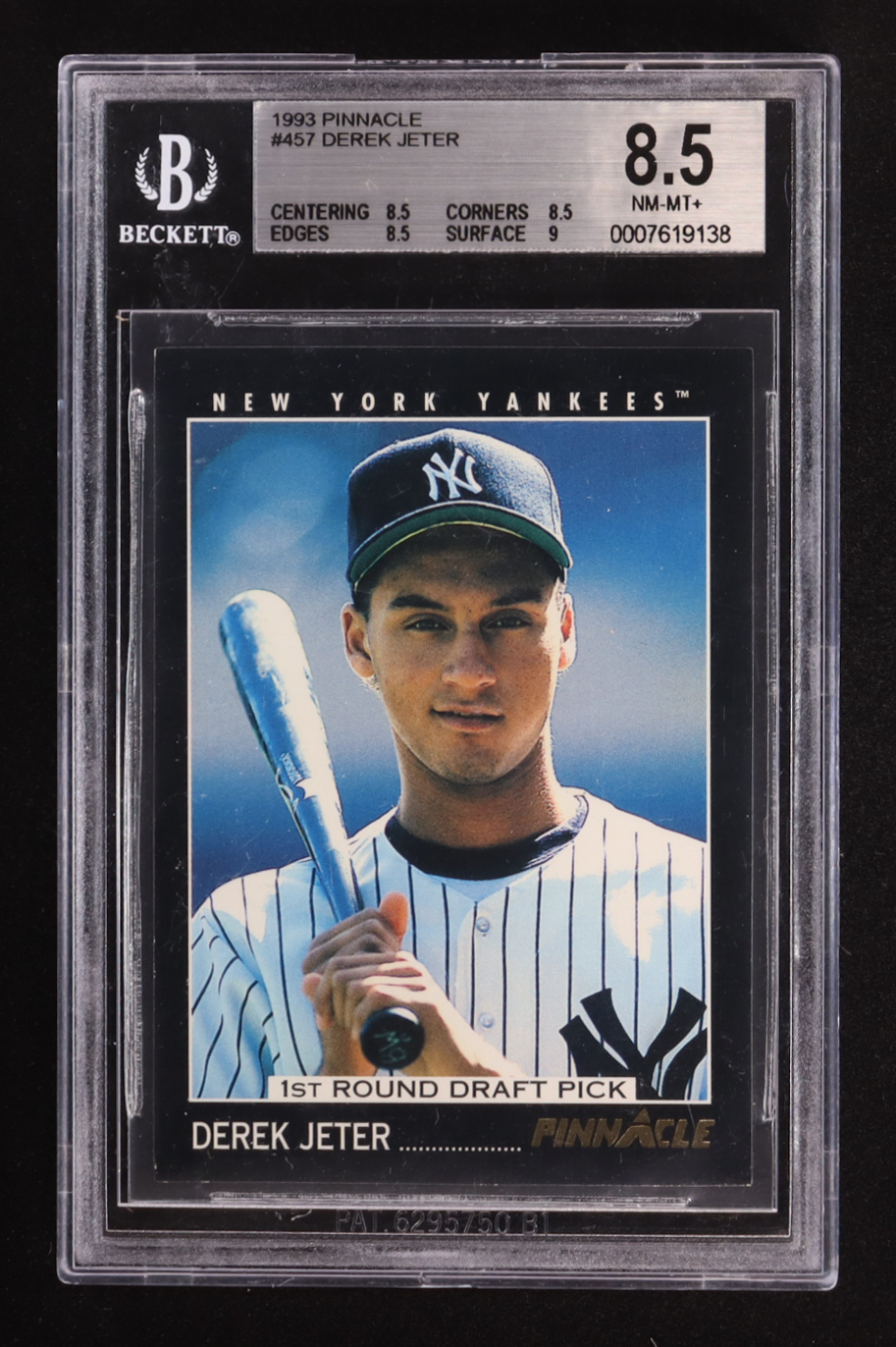 Derek Jeter 1993 Pinnacle #457 RC (BGS 8.5) at PristineAuction.com Derek Jeter 1993 Pinnacle #457 RC (BGS 8.5) at PristineAuction.com