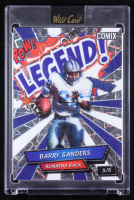 Barry Sanders 2025 Wild Card Comix LEGEND! Silver Blue & White Lazer #ACLRB-BS #3/5 at PristineAuction.com