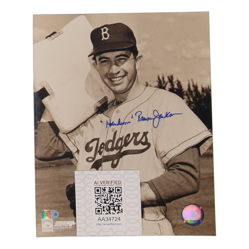 "Handsome" Ransom Jackson Signed Dodgers 8x10 Photo (AIV) at PristineAuction.com "Handsome" Ransom Jackson Signed Dodgers 8x10 Photo (AIV) at PristineAuction.com