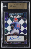 Hurston Waldrep 2024 Leaf Metal Diamond Wonders Autographed Pre-Production Proof Mojo Blue #NNO #1/1 RC (Leaf) at PristineAuction.com