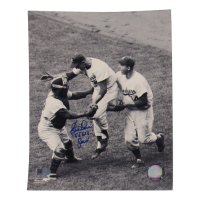 Clem Labine Signed Dodgers 8x10 Photo Inscribed "'55 W.S. Gm 4" (AIV) at PristineAuction.com