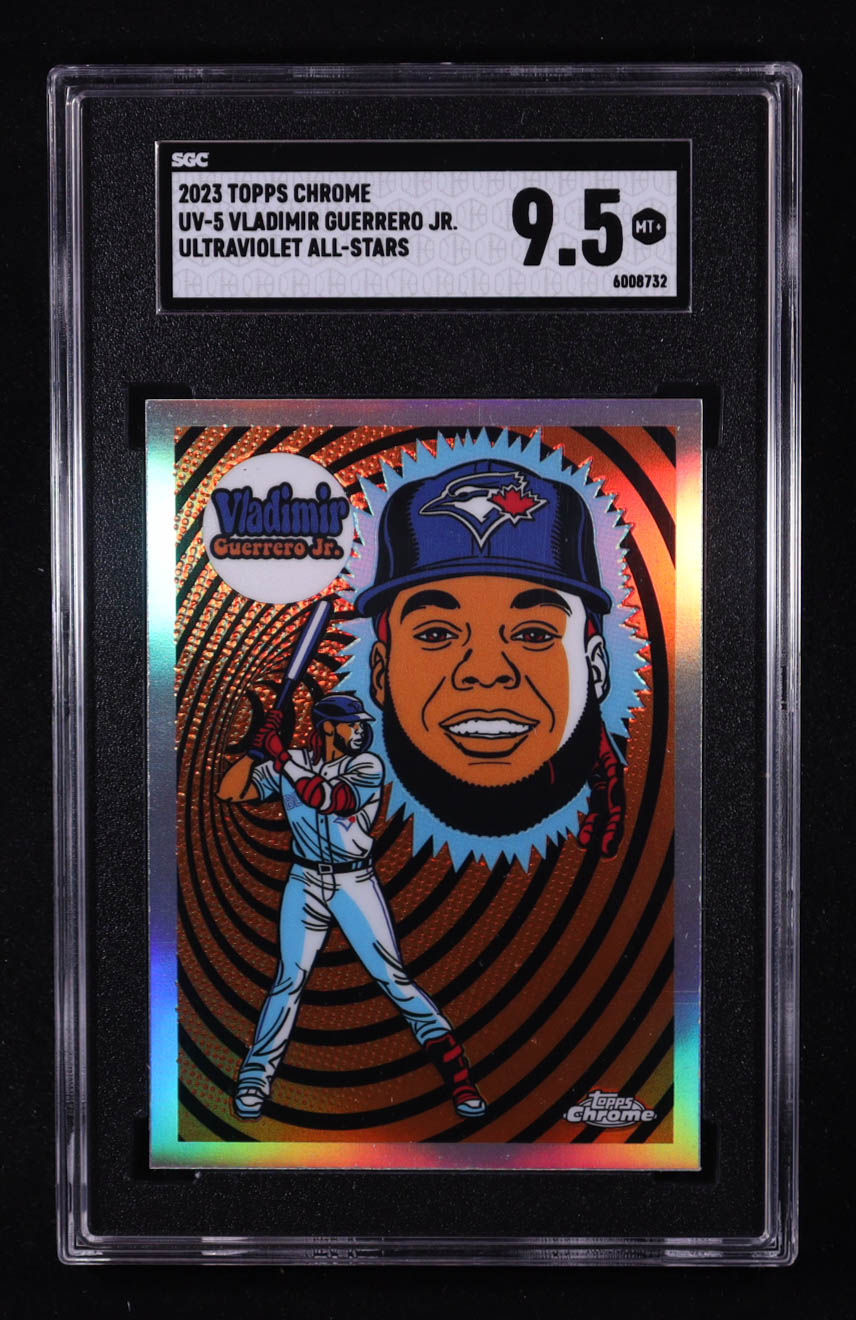 Vladimir Guerrero Jr. 2023 Topps Chrome Ultra Violet All Stars #UV5 (SGC 9.5) at PristineAuction.com Vladimir Guerrero Jr. 2023 Topps Chrome Ultra Violet All Stars #UV5 (SGC 9.5) at PristineAuction.com