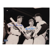Duke Snider & Pee Wee Reese Signed Dodgers 8x10 Photo (AIV) at PristineAuction.com
