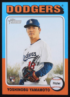Yoshinobu Yamamoto 2024 Topps Heritage #553 RC at PristineAuction.com