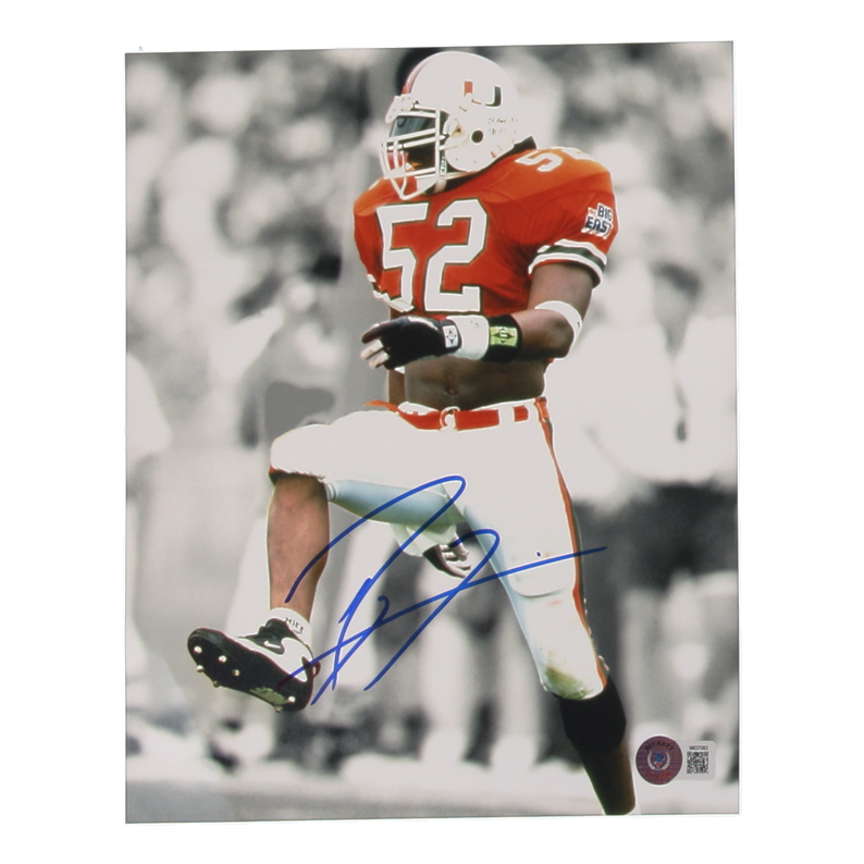 Ray Lewis Signed Miami Hurricanes 8x10 Photo (Beckett) at PristineAuction.com Ray Lewis Signed Miami Hurricanes 8x10 Photo (Beckett) at PristineAuction.com