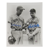 Carl Hubbell & Bob Feller Signed 8x10 Photo (PSA) at PristineAuction.com